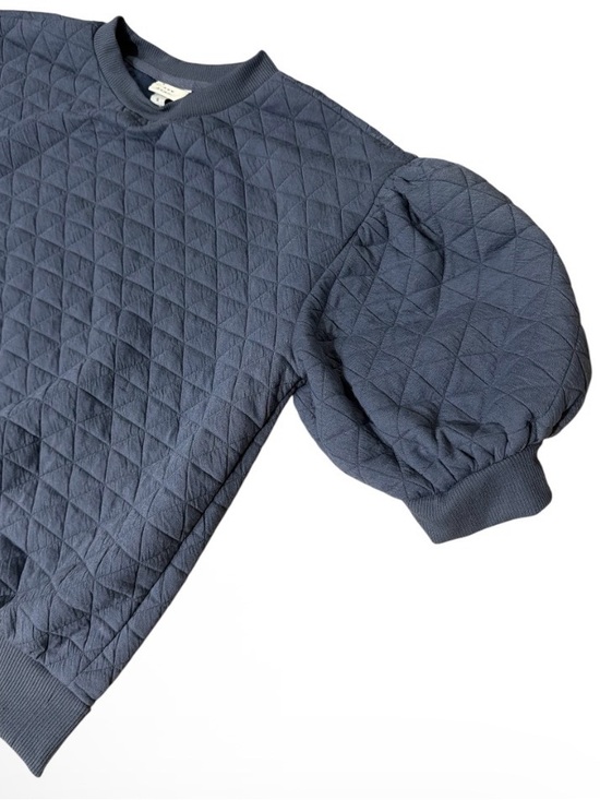 a new day Tops - A NEW DAY Quilted Puff-Sleeve Sweatshirt - Slate Blue